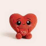 Luxe Pluche Hartknuffel - "Ik hou van jou" - Rood